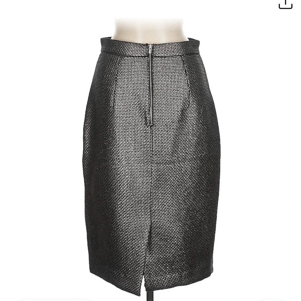 Banana Republic Metallic Tweed Pencil Skirt- Size 12 Tall NWTs - Picture 2 of 12